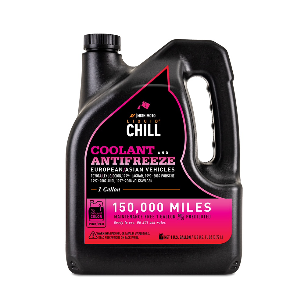 Pink engine coolant for Toyota and Audi
