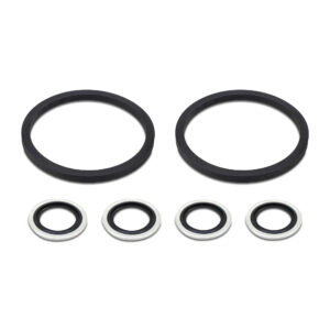 Mishimoto Oil Cooler Service Pack MMRP-OC with two square O-rings and four Dowty oil seals