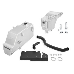 Mishimoto aluminum degas tank kit for 2011-2019 Ford F-250/F-350 6.7L Powerstroke with sight glass