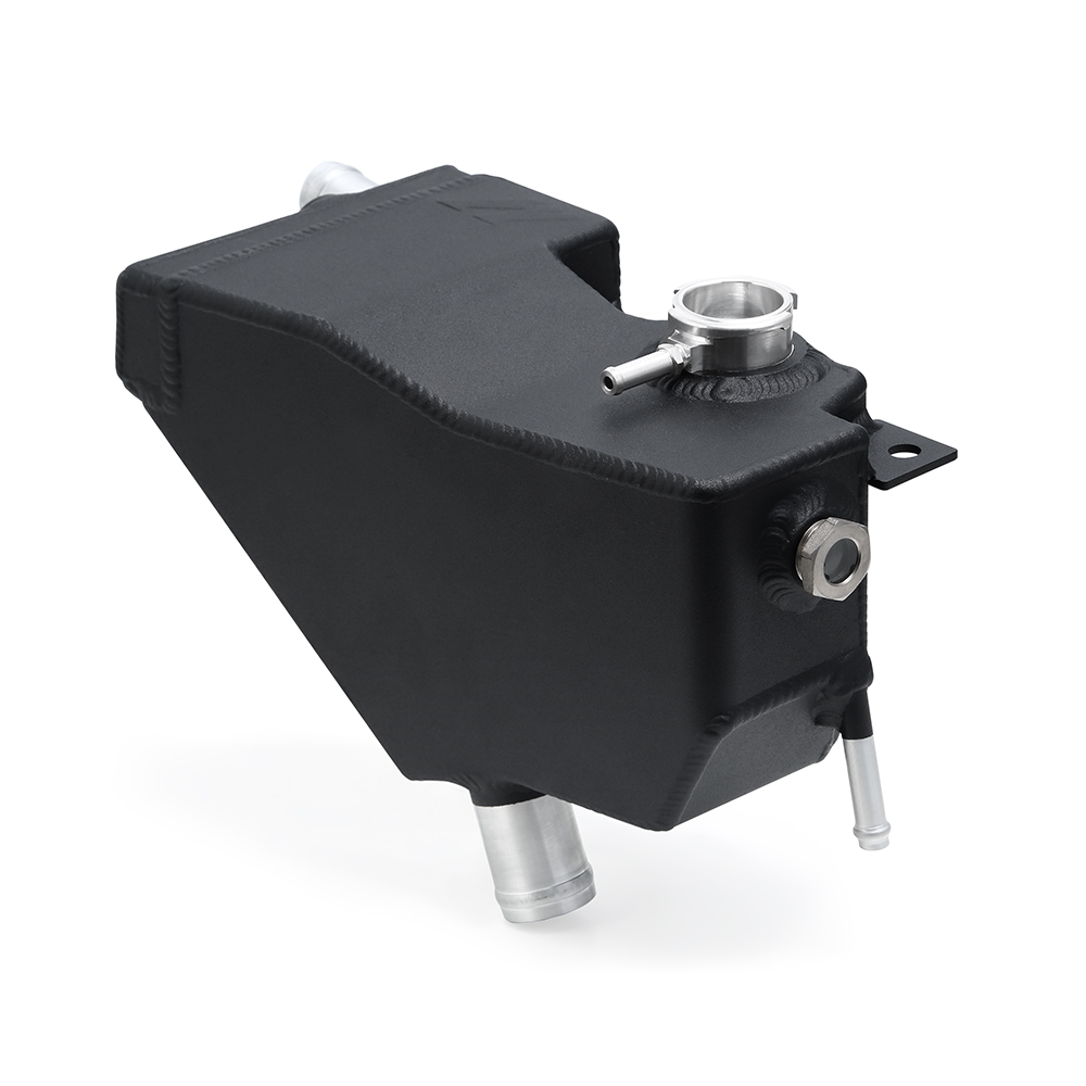 Mishimoto degas tank in natural aluminum finish for 2011+ Ford Super Duty trucks