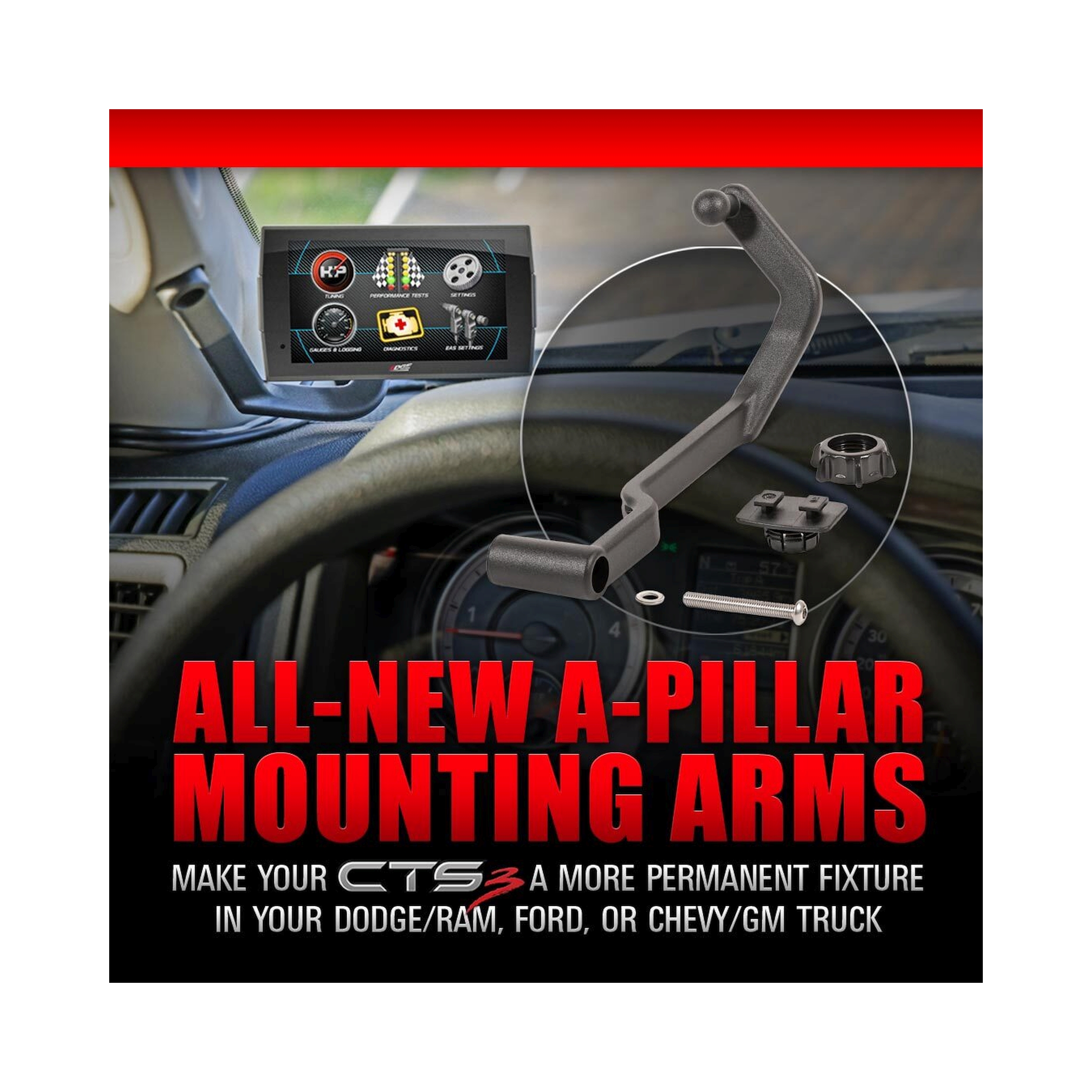 Ford (6.2, 6.7) Multi-Purpose Gauge Mount - Image 2