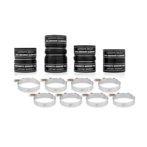 Mishimoto MMBK-F2D-08BK black DuraCore silicone boot kit for 2008-2010 Ford 6.4L Powerstroke