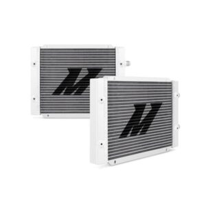 Mishimoto MMOC-25DP silver anodized 25-row dual pass universal oil cooler