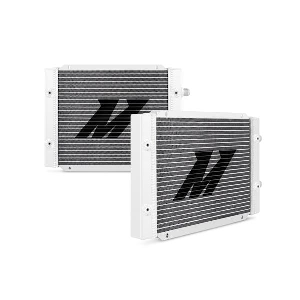 Mishimoto MMOC-25DP silver anodized 25-row dual pass universal oil cooler