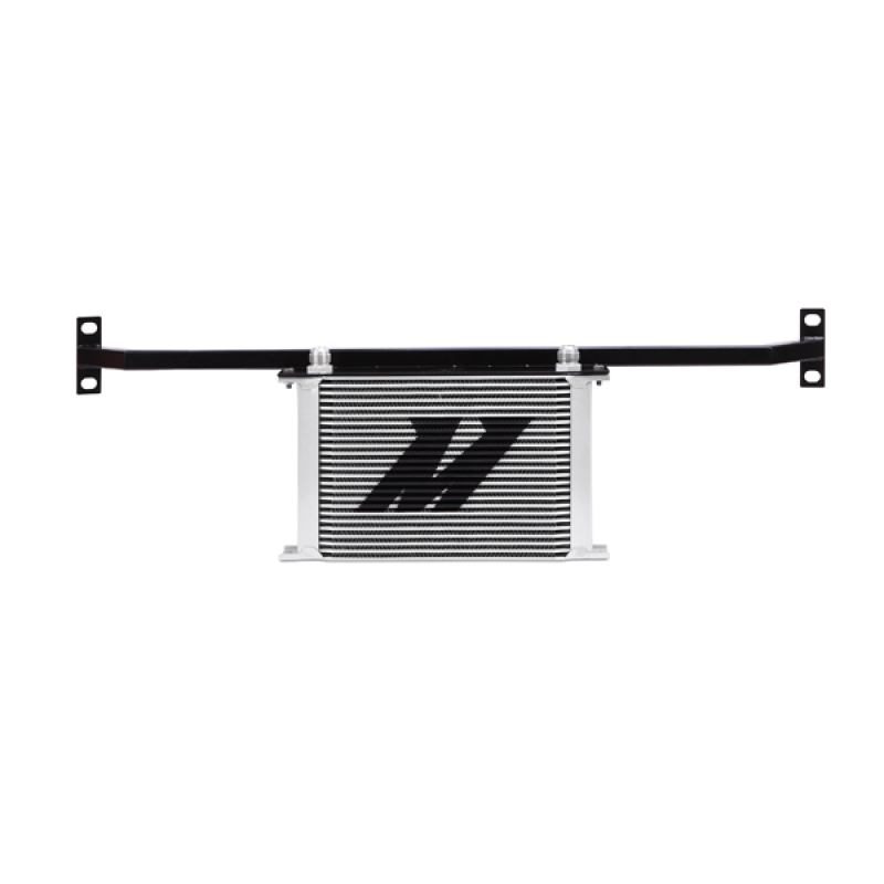 Billet aluminum thermostatic sandwich plate included with Mishimoto Mustang oil cooler kit