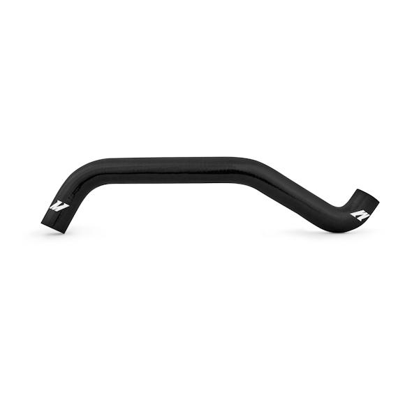 Pair of Mishimoto black silicone radiator hoses rated to 330°F for Ford trucks