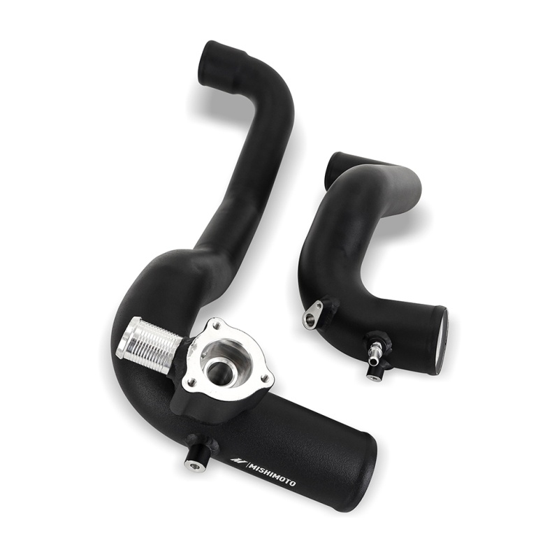 Mishimoto DuraCore silicone couplers and constant-tension worm gear clamps included in Bronco intercooler pipe kit