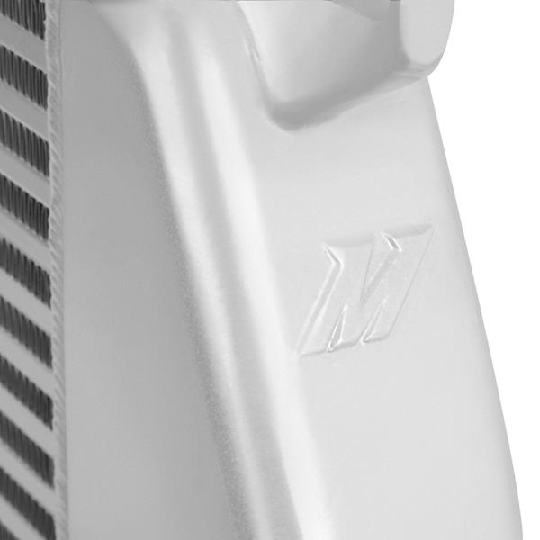 Mandrel-bent 3.5 inch polished aluminum intercooler piping included in Mishimoto Cummins kit