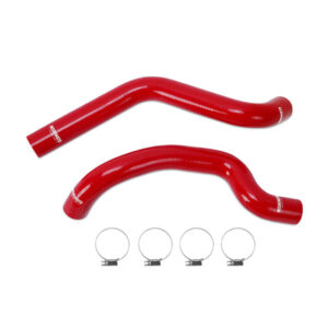 Mishimoto MMHOSE-WR6-07RD red silicone radiator hose kit for 2007-2011 Jeep Wrangler