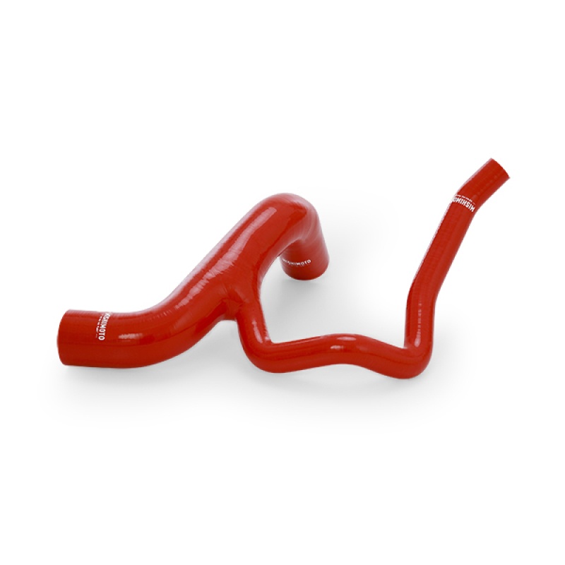 Mishimoto silicone radiator hose kit installed on Dodge Challenger Hellcat 6.2L SC engine bay
