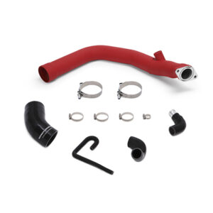 Mishimoto MMICP-WRX-15WRD wrinkle red aluminum charge pipe for 2015-2021 Subaru WRX