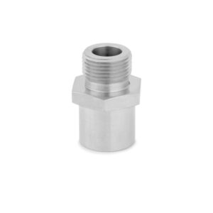 Mishimoto MMSPA-M20 stainless steel sandwich plate adapter with M20 thread