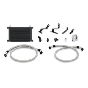 Mishimoto MMOC-CAM8-16BK black direct-fit oil cooler kit for 2016-2024 Chevrolet Camaro SS