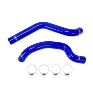 Mishimoto blue silicone radiator hose kit for 2007-2011 Jeep Wrangler 6-cylinder models