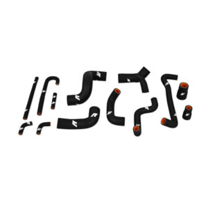 Mishimoto black silicone radiator hose kit for 1988-1991 BMW E30 M3, part MMHOSE-E30-88BK