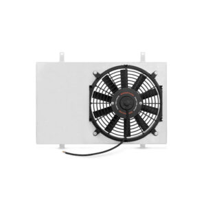 Mishimoto MMFS-R33-RHD aluminum fan shroud kit for Nissan Skyline with 14-inch electric fan