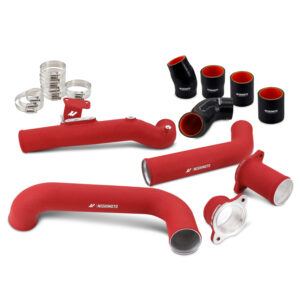 Mishimoto Performance Intercooler Pipe Kit MMICP-CIV-22WRD with red aluminum piping and black silicone couplers
