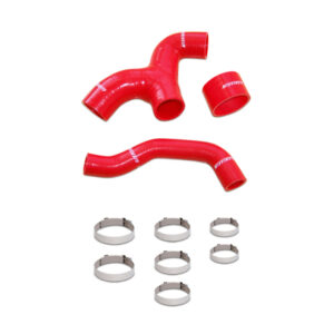 Mishimoto MMHOSE-SUB-INTRD red silicone intercooler hose kit for Subaru WRX