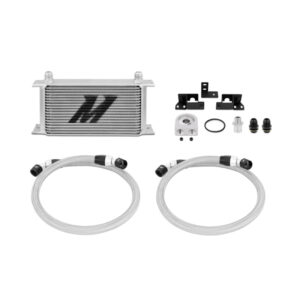 Mishimoto MMOC-WRA-07 silver anodized 19-row oil cooler kit for 2007-2011 Jeep Wrangler JK