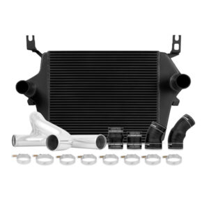 Mishimoto MMINT-F2D-03KBK black bar-and-plate intercooler for 2003-2007 Ford 6.0L Powerstroke
