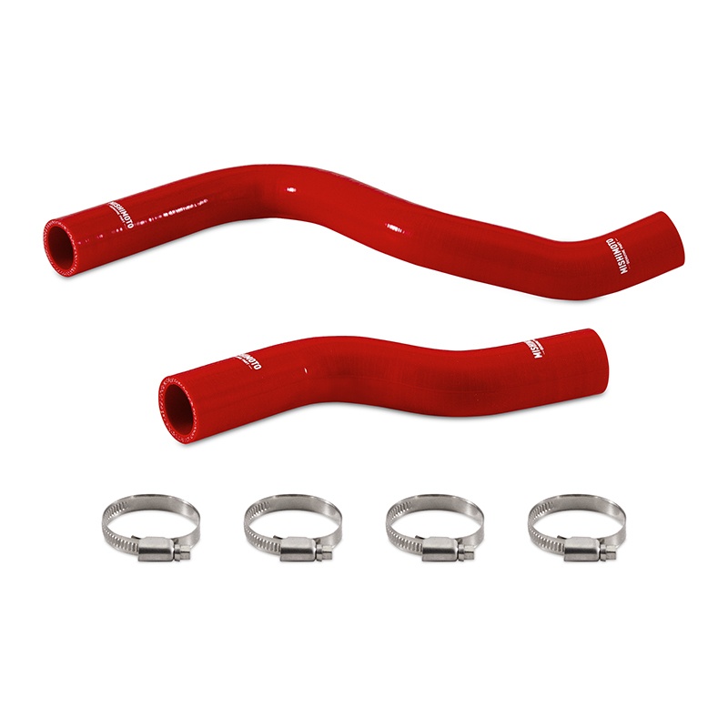 Mishimoto Silicone Radiator Hose Kit in red for Honda Civic Type R 2017-2021
