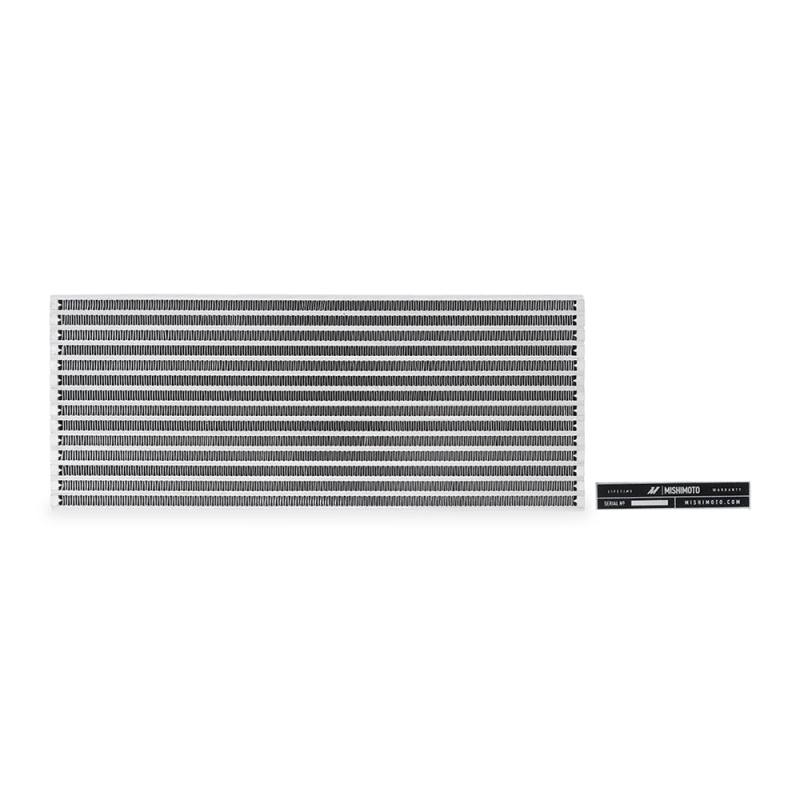 Mishimoto MMUIC-W3 universal air-to-water race intercooler core measuring 12.00in x 4.92in x 4.92in
