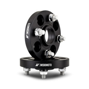 Mishimoto MMWS-011-150BK black wheel spacer with 4x100 bolt pattern and 56.1mm center bore
