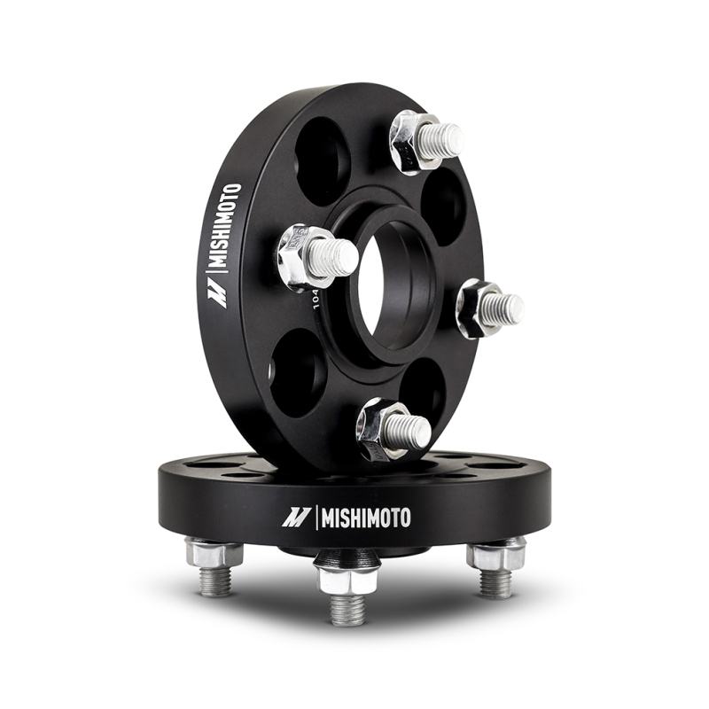 Mishimoto MMWS-011-300BK black wheel spacer with 4x100 bolt pattern and 56.1mm center bore