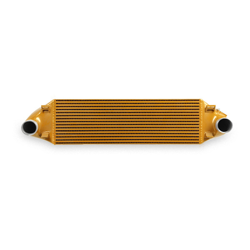 Mishimoto intercooler kit components including pipe, couplers, and worm gear clamps