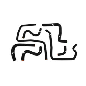 Mishimoto MMHOSE-SUB-ANC4BK black silicone ancillary hose kit for Subaru WRX/STI 2.5L turbo