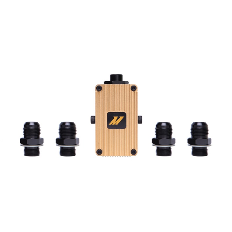 185°F thermostat unit included with the Mishimoto MMOP-EXTFC in-line thermostat