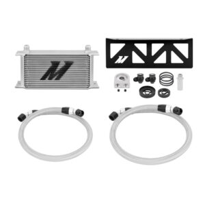 Mishimoto MMOC-BRZ-13 silver anodized 19-row oil cooler kit for Subaru BRZ and Scion FR-S