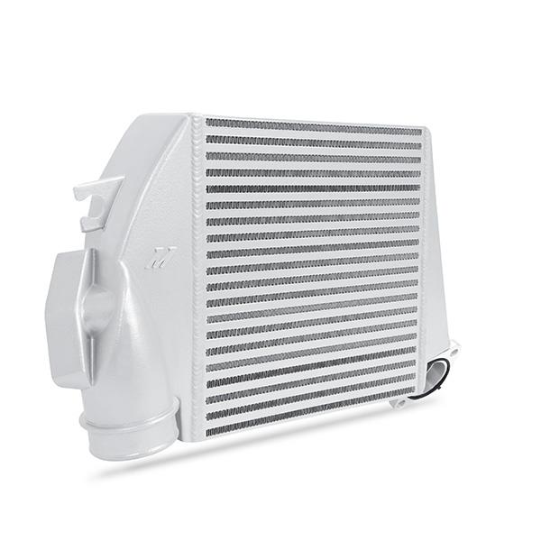 Mishimoto intercooler installed in a Subaru WRX