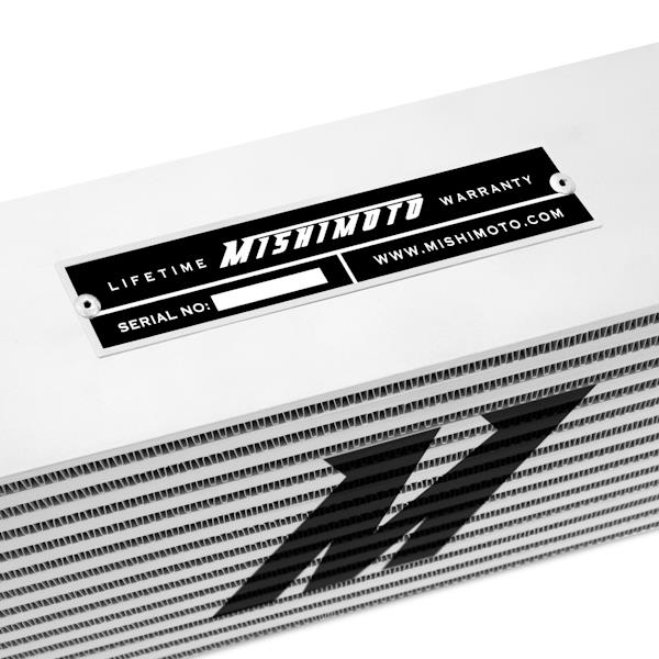 Mishimoto J-Line intercooler cast aluminum end tank built to withstand high boost pressures