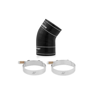 Mishimoto MMBK-F2D-03HU black silicone hot side upper intake boot with DuraCore technology for 6.0L Powerstroke