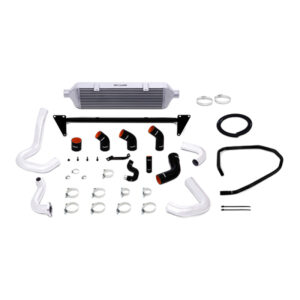 Mishimoto MMINT-WRX-15SL front-mount intercooler with 28-inch bar-and-plate aluminum core for Subaru WRX