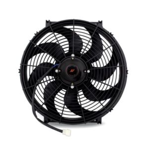 Mishimoto MMFAN-16HD 16-inch Race Line electric cooling fan with black curved plastic blades