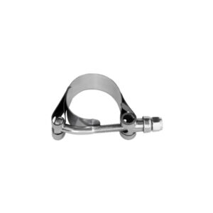 Mishimoto MMCLAMP-125 stainless steel T-bolt clamp with silver plain finish