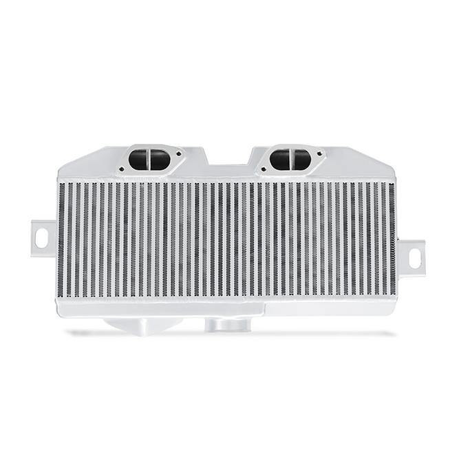 Close-up of Mishimoto MMTMIC-STI-08SLRD intercooler hoses