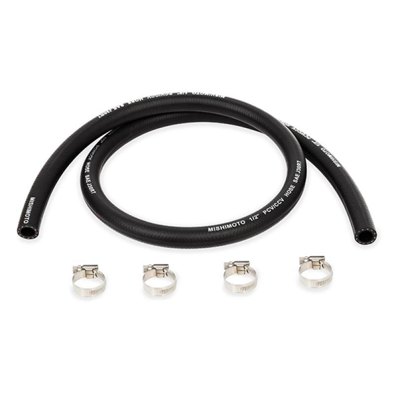 Mishimoto MMHOSE-CC12-4 hose routed for PCV system catch can installation