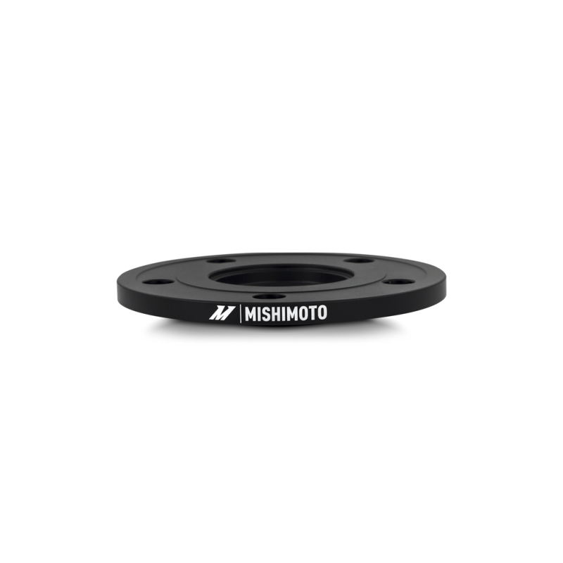 Mishimoto 10mm black wheel spacer showing M14 x 1.5 stud thread