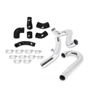 Mishimoto polished aluminum mandrel-bent intercooler pipes for Mitsubishi Lancer Evolution 7/8/9