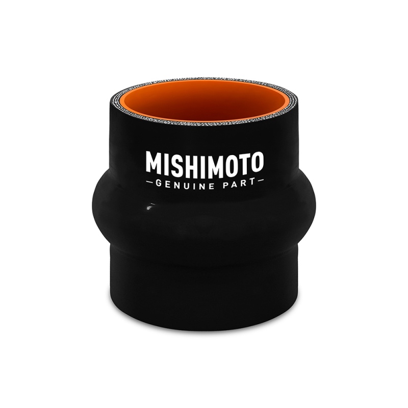 Mishimoto silicone hump coupler end view showing 2.5-inch ID and 2.7-inch OD