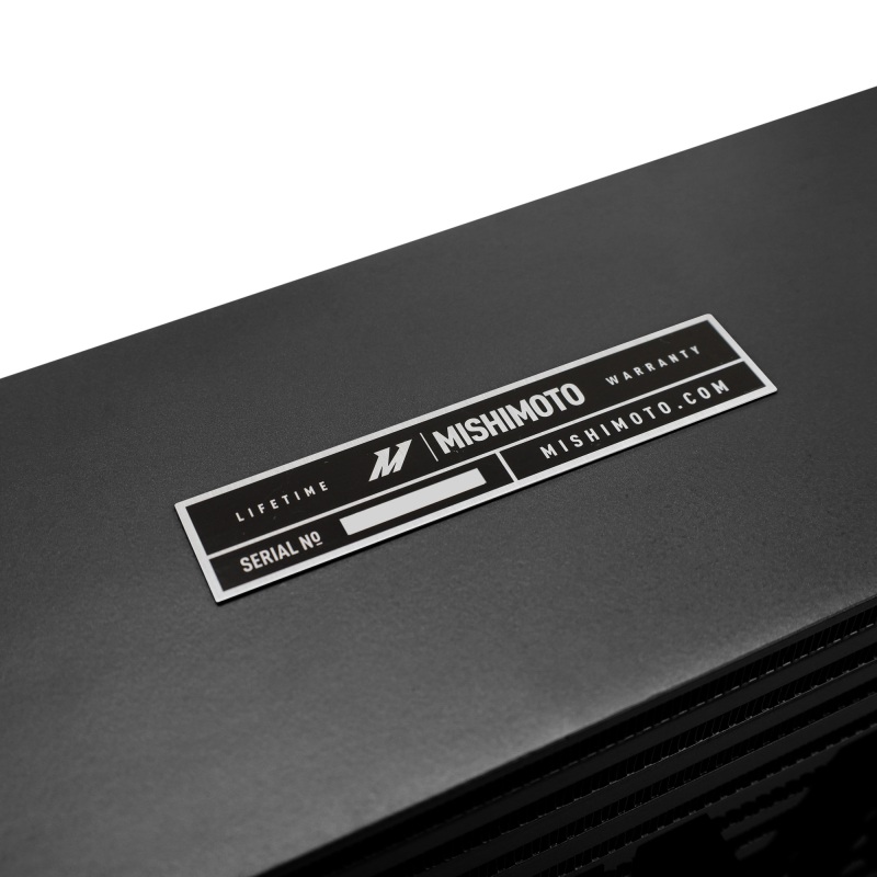 Mishimoto Performance Intercooler Kit installed showing intercooler ducting and adapters