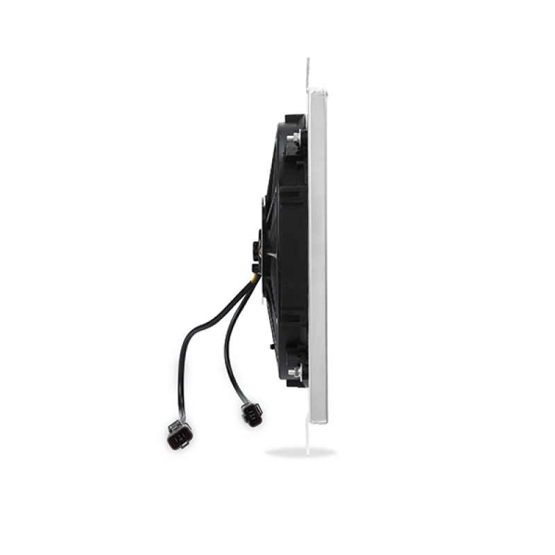 Side profile of Mishimoto aluminum fan shroud kit for Honda and Acura applications