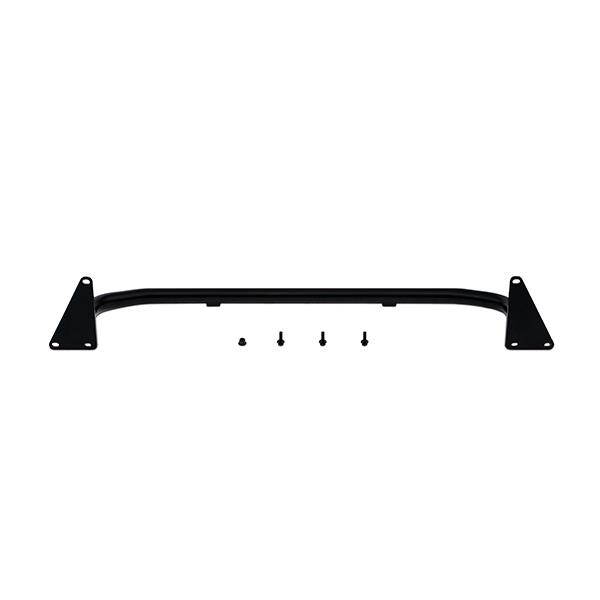 Black powder-coated steel tubular crash bar included with WRX intercooler kit