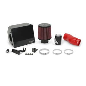 Mishimoto MMAI-CIV-16RD black powder-coated steel airbox for 2016-2021 Honda Civic 1.5L Turbo cold air intake