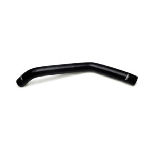 Mishimoto black silicone upper radiator hose for 1968-1972 Chevrolet Chevelle with worm-gear clamps