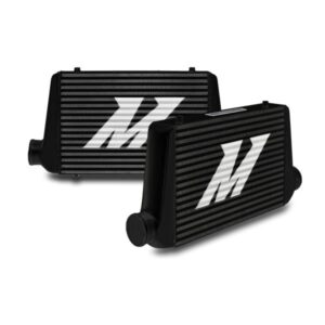Mishimoto MMINT-UGB universal front-mount intercooler with black bar-and-plate aluminum core