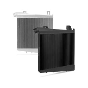 Mishimoto MMINT-F2D-08BK black bar-and-plate intercooler for 2008-2010 Ford 6.4L Powerstroke